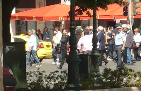Athens Syntagma Square Greece unrest