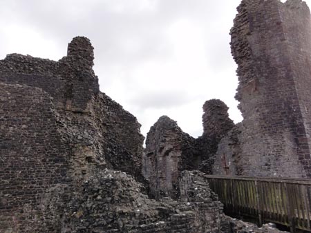 Walls of Carreg Cennen Castle
