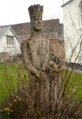 Statue of King Arthur at Caerleon