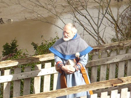 Tour guide at Chepstow Castle