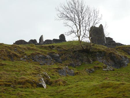 Ruins at Carreg Cennen Castle