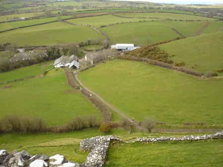 Farmland by Carreg Cennen Castle