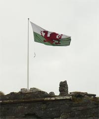 Welsh Flag at Harlech Castle