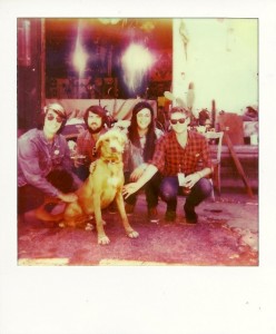post-interview polaroid with Tang the dog