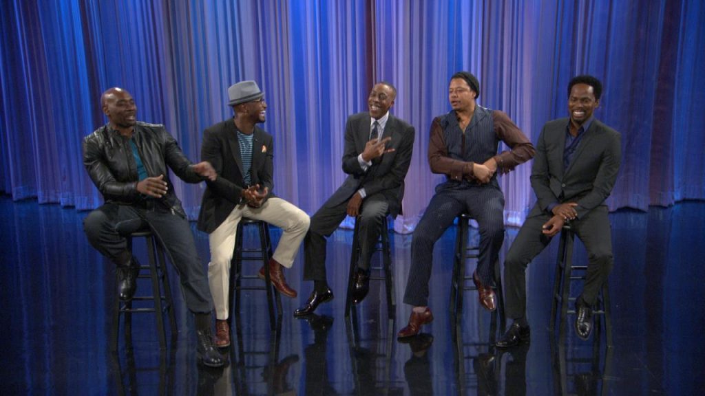 Left to Right: Morris Chestnut, Taye Diggs, Arsenio Hall, Terrence Howard, Harold Perrineau