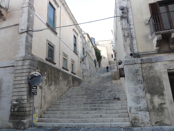 Staircase to Palazzo Impellizzeri, Noto, Sicily