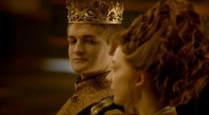 Jack Gleeson and Natalie Dormer as King Joffrey and Margaery Tyrell