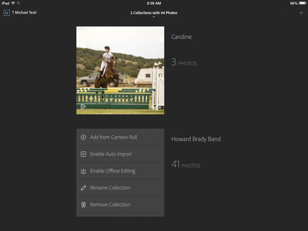 Adobe Lightroom Mobile 1 for iPad