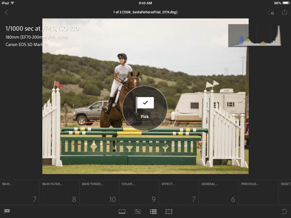 Adobe Lightroom Mobile 1 for iPad