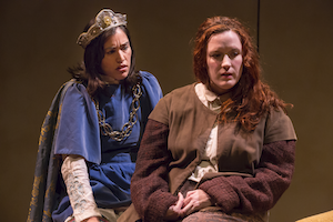 Maria Peyramaure (Crispin) & Lousie Flory (Dandelion) in 'The Tragedy of Dandelion.' Photo by Al Foote