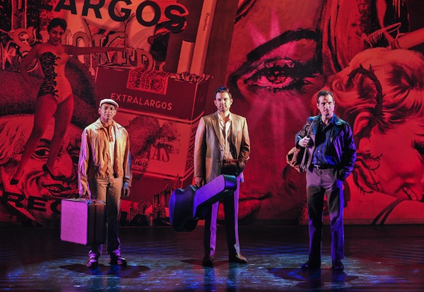 Derrick Baskin, Zak Resnick, and Bryan Fenkart in 'Piece of My Heart: The Bert Berns Story.' Photo by Jenny Anderson