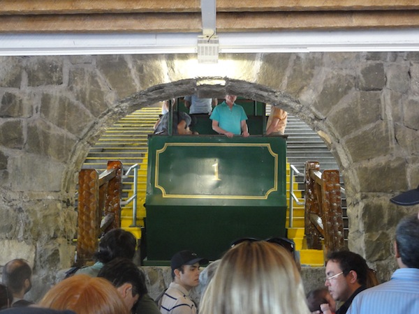 funicular up Cerro San Cristobal
