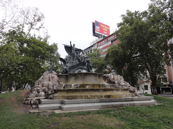 The German Fountain in the Parque Forestal, Santiago Chile