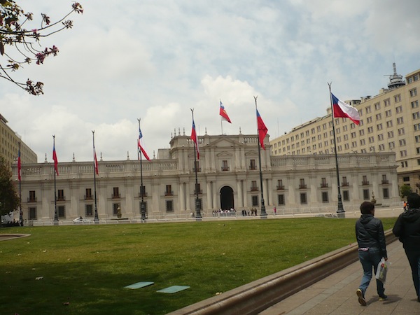 The Palacio de la Moneda, Santiago Chile