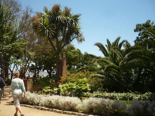 The lush grounds at La Sebastiana, Pablo Neruda's home, Valparaiso Chile