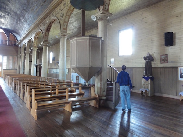 Inside the Iglesia de Chonchi
