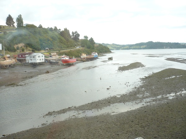 Palafitos in Castro, Chiloe, Chile