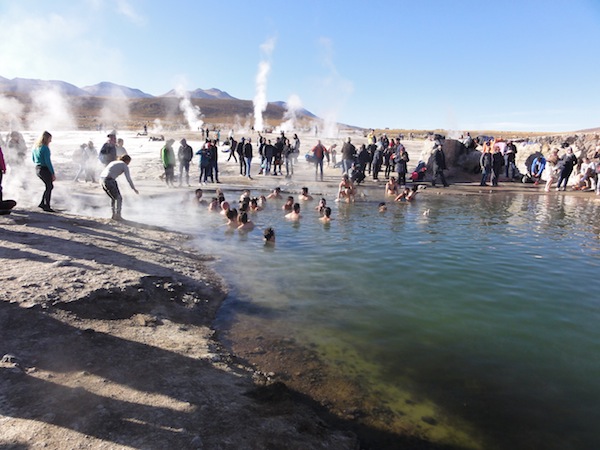 Thermal bath/pool, El Tatio Geysers, Atacama Desert, Chile