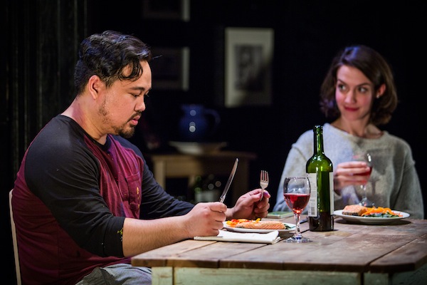 Ivan Dolido and Marlowe Holden in 'The Feast' at The Flea Theater. Photo by Bjorn Bolinder