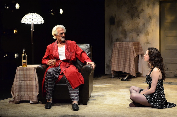 The Attic Theater Company's production of John Patrick Shanley's "the dreamer examines his pillow" Pictured: Dennis Parlato and Lauren Nicole Cipoletti PHOTO: Natalie Artemyeff