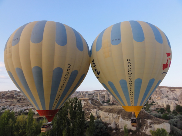 "Kissing" balloons, Hot-Air Balloon, Cappadocia, Turkey