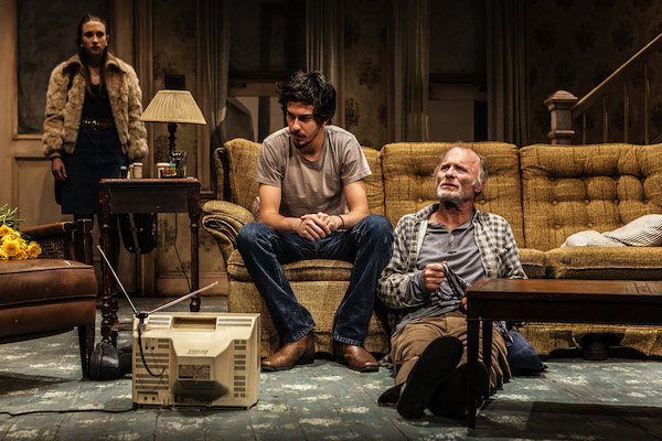Taissa Farmiga, Nat Wolff, Ed Harris in The New Group's production of Sam Shepard's 'Buried Child.' Photo credit: Monique Carboni. www.thenewgroup.org