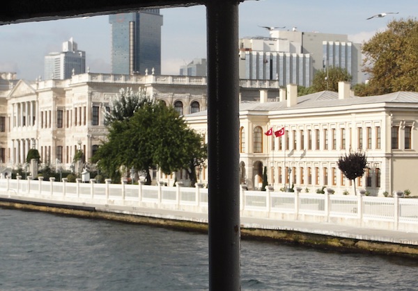 Dolmabahçe Palace viewed from the Bosphorus