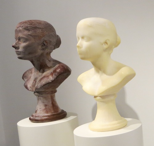 Janine Antoni Lick and Lather self-portrait busts in chocolate and soap