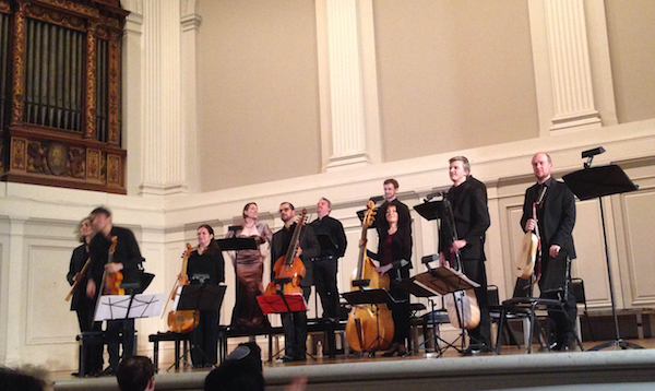Le Poeme Harmonique at the American Academy of Arts and Letter. Photo by Jon Sobel