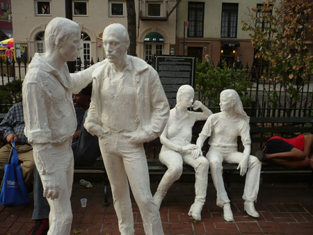 George Segal sculpture Gay Liberation in Christopher Park, Stonewall National Monument