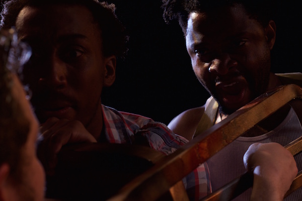 Jeffrey Marc as Abdi and Andrew Clarke at Hassan in 'A Man Like You,' photo courtesy of RED Soil Productions
