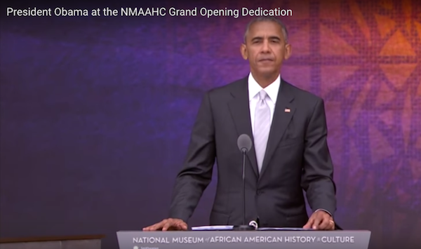 President Obama at the National Museum of African American History and Culture