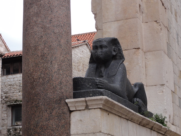 split croatia diocletian's palace sphinx