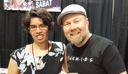 Photo of Pat Cuadros and Christopher Sabat