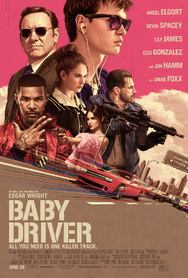 Poster for the film 'Baby Driver'