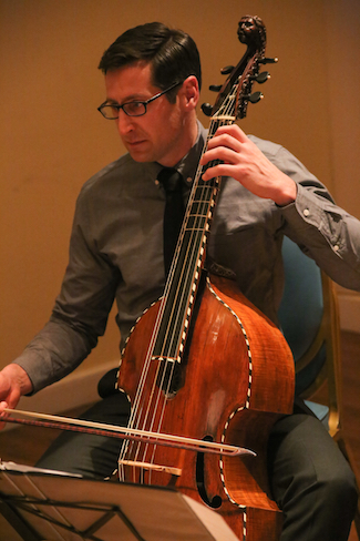 Douglas Kelley plays a viola da gamba