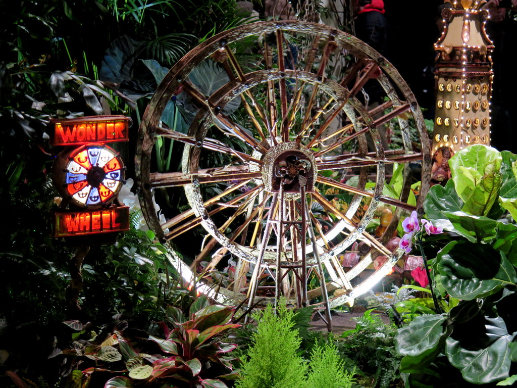 Wonder Wheel, Bar Car Nights, Applied Imagination, New York Botanical Garden, Holiday Train Show