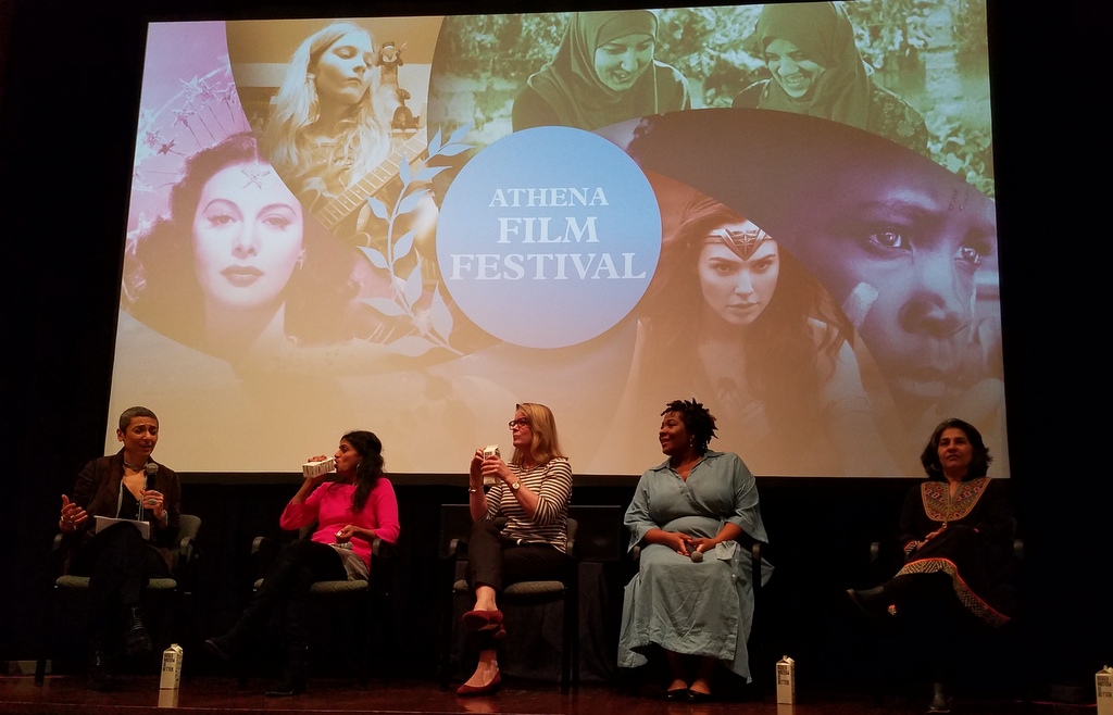 Zainab Salbi, Mallika Dutt, Saru Jayaraman, Jehmu Greene, Gillian Thomas, Athena Film Festival, From Outrage to Power: Town Hall on Sexual Harassment and Violence