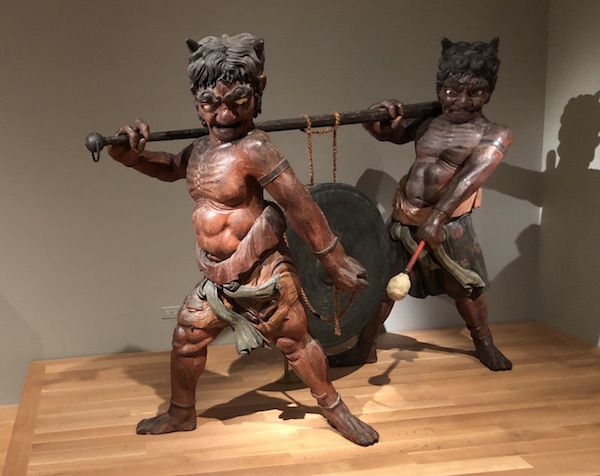 19th-century gong with oni, Metropolitan Museum of Art