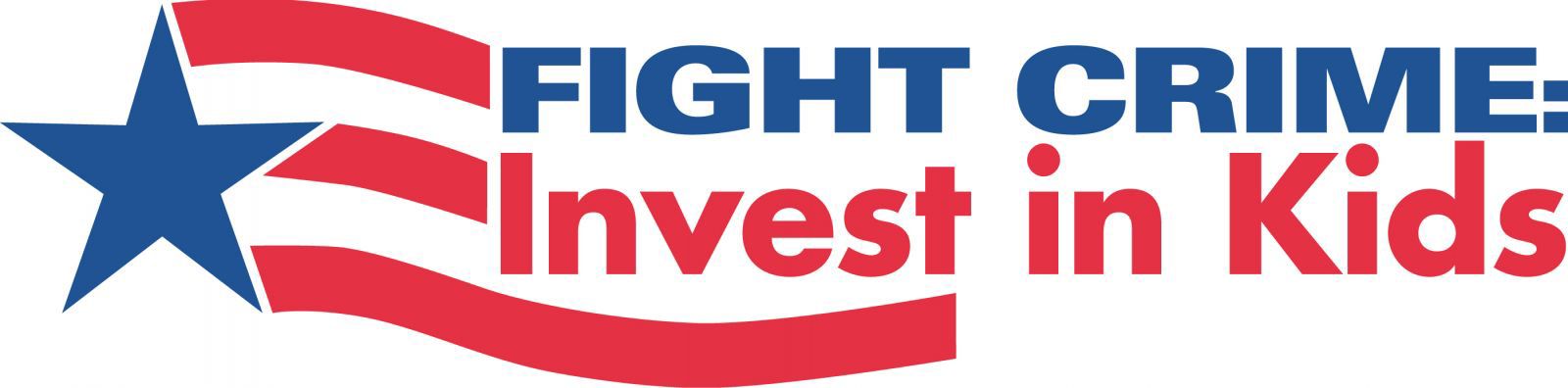 the blue and red logo for Fight Crime Invest in Kids is pictured.