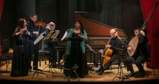Fête Galante: The Anatomy of Melancholy with soprano Sherezade Panthaki and the Four Nations Ensemble with illustrated talks by Tav Holmes at the Italian Academy in New York on May 17, 2018. (COPYRIGHT: Benjamin Chasteen for ASPECT Foundation for Music & Arts)