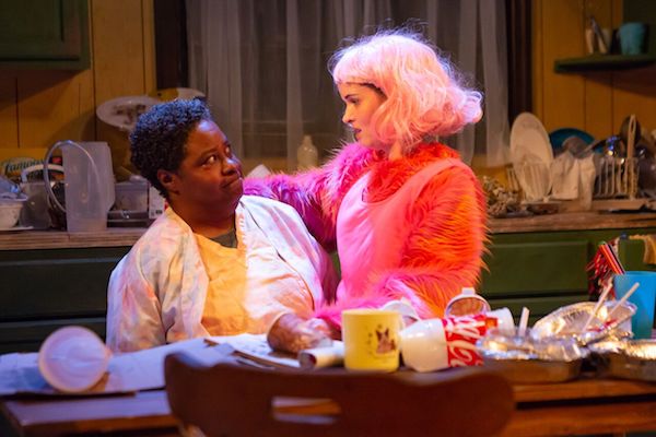 L-R: Patrena Murray and Reyna de Courcy in 'the hollower' at New Light Theater Project at Access Theater. Photo by Hunter Canning