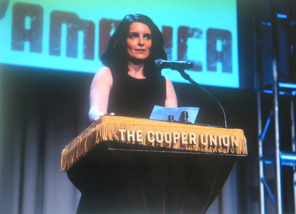 Tina Fey, Concert For America, The Great Hall, Cooper Union Seth Rudetsky, James Wesley, Concert For America, The Great Hall, Cooper Union
