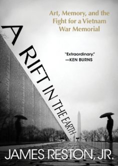 Cover photo of A Rift in the Earth, showing Vietnam War Memorial