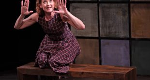Renata Hinrichs performing 'Random Acts' at the Barrow Group Theater (Mitch Traphagen)