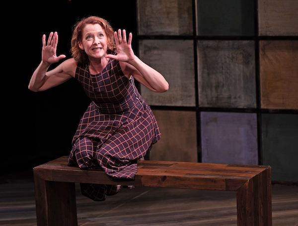 Renata Hinrichs performing 'Random Acts' at the Barrow Group Theater (Mitch Traphagen)