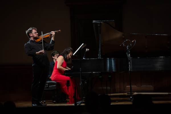 Alexander Sitkovetsky and Wu Qian at the Italian Academy, Columbia University. Photo by Majid Aliyev