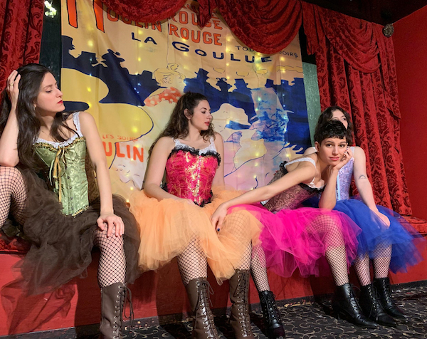 Derya Celikkol, Lauren Winigrad, Nicole Orabona, and Allison Houser in 'Unmaking Toulouse-Lautrec.' Photo by Mia Aguirre