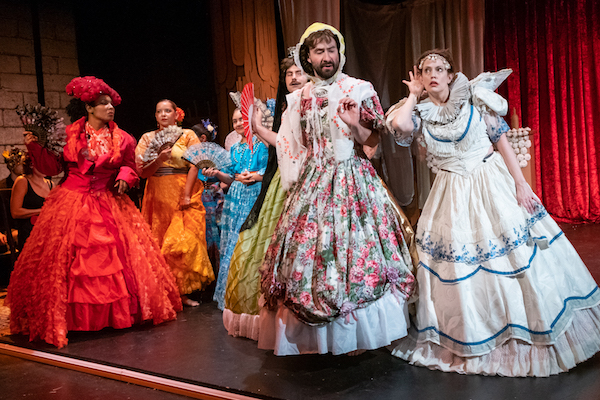 (L-R) Mieko Gavia, Iliana Gauto, Blaze Ferrer, Braulio Cruz, and Juliana Francis Kelly in 'Madame Lynch' (Russ Rowland)