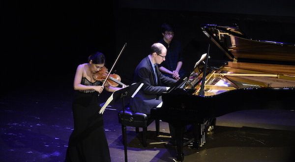Grace Park and Gilles Vonsattel at ASPECT Chamber Music's 'French Impressions' concert. Credit: Joshua Brown Photography